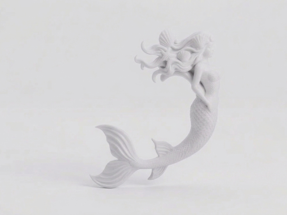 ASA DE VASO SIRENA 3D model
