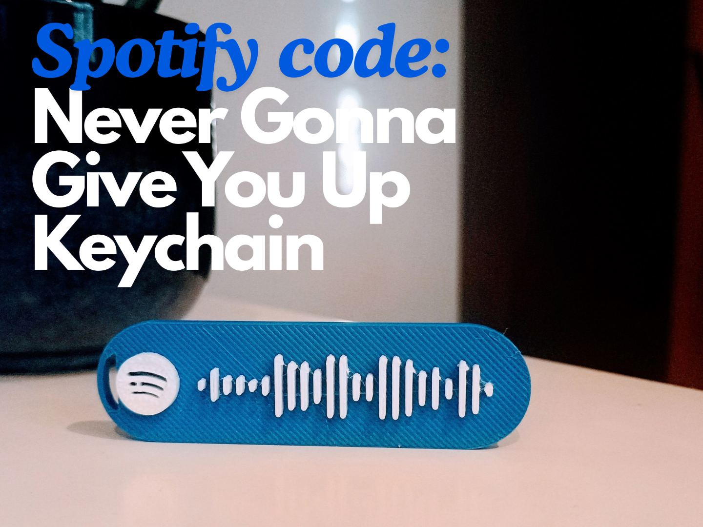 Spotify Keychain Never Gonna Give You Up Code 3D model