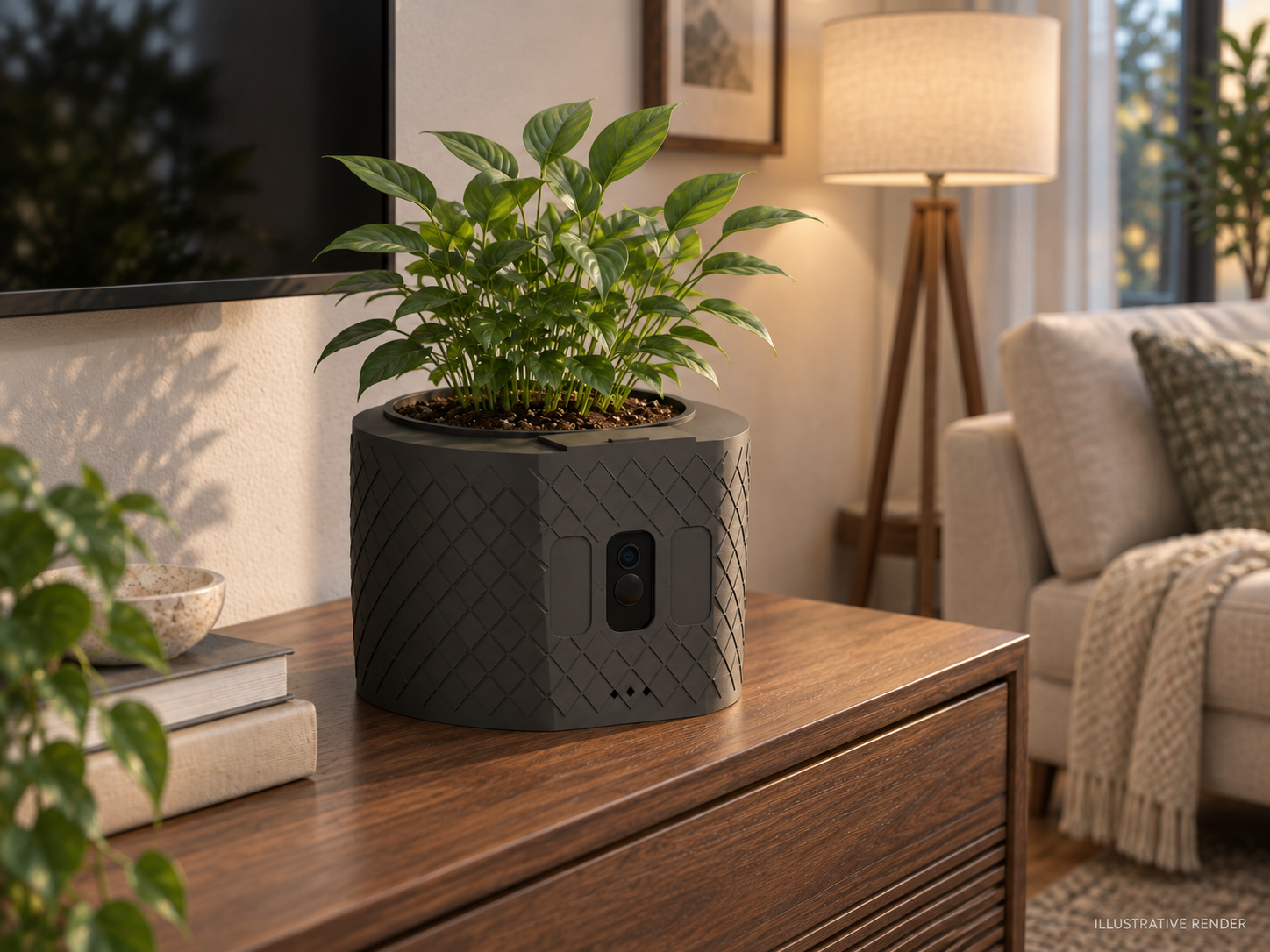 Blink XT2 Round Planter | Camera Enclosure 3D model