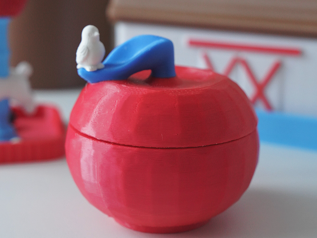 苹果造型收纳盒 3D model