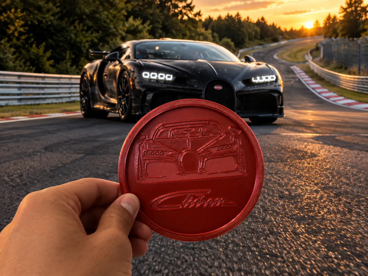 Bugatti Chiron Coaster 3D model