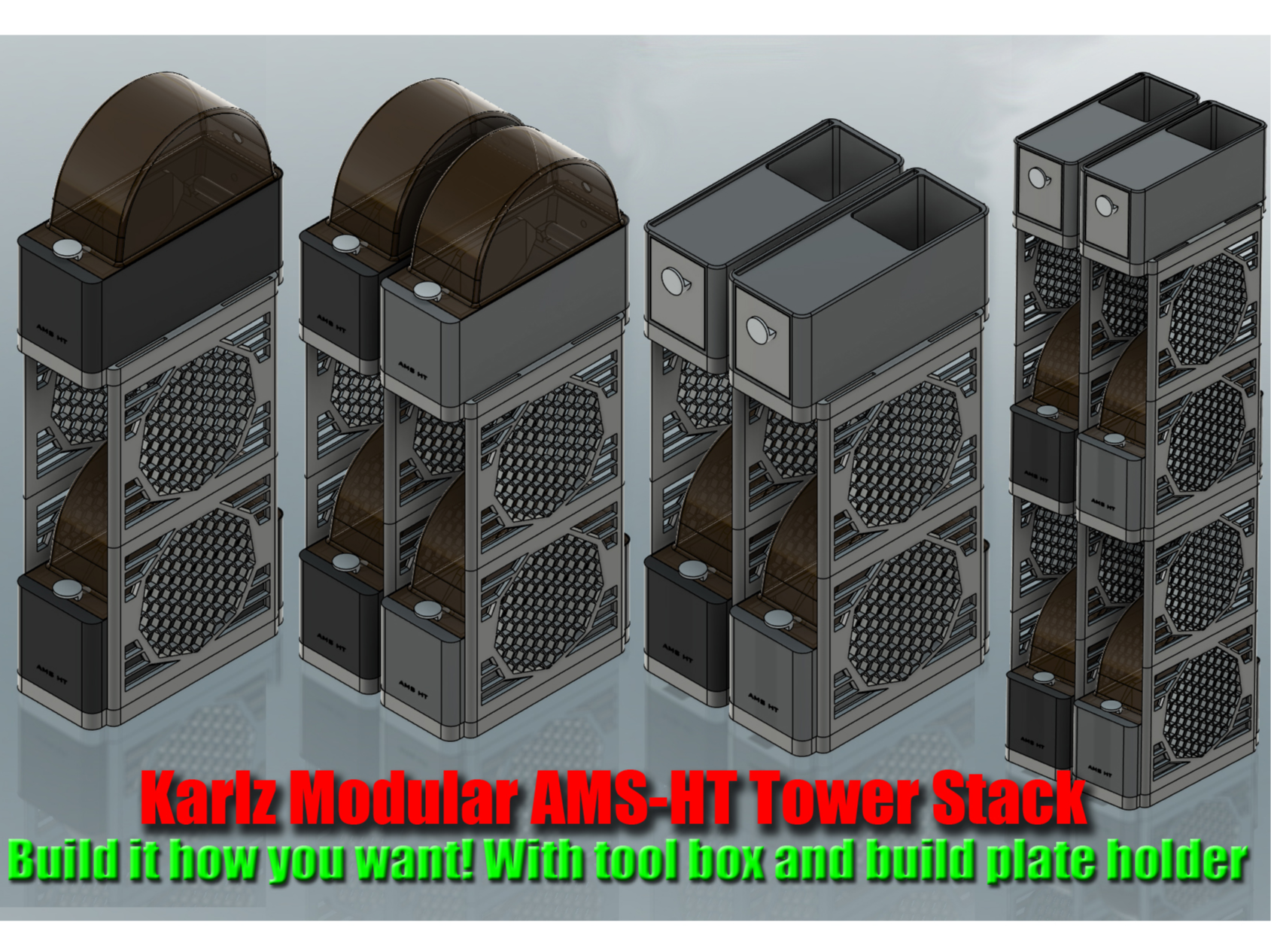 Karlz Amazing Modular AMS-HT Tower! with toolbox! 3D model
