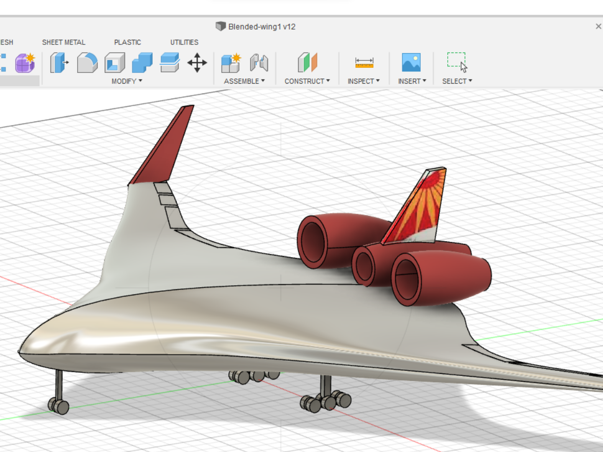 Boeing Blended Wing 3D model