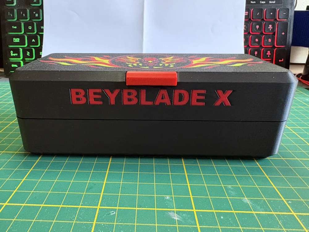 Beyblade X Deck Storage Box + Logo Version - Free 3D Print Model ...