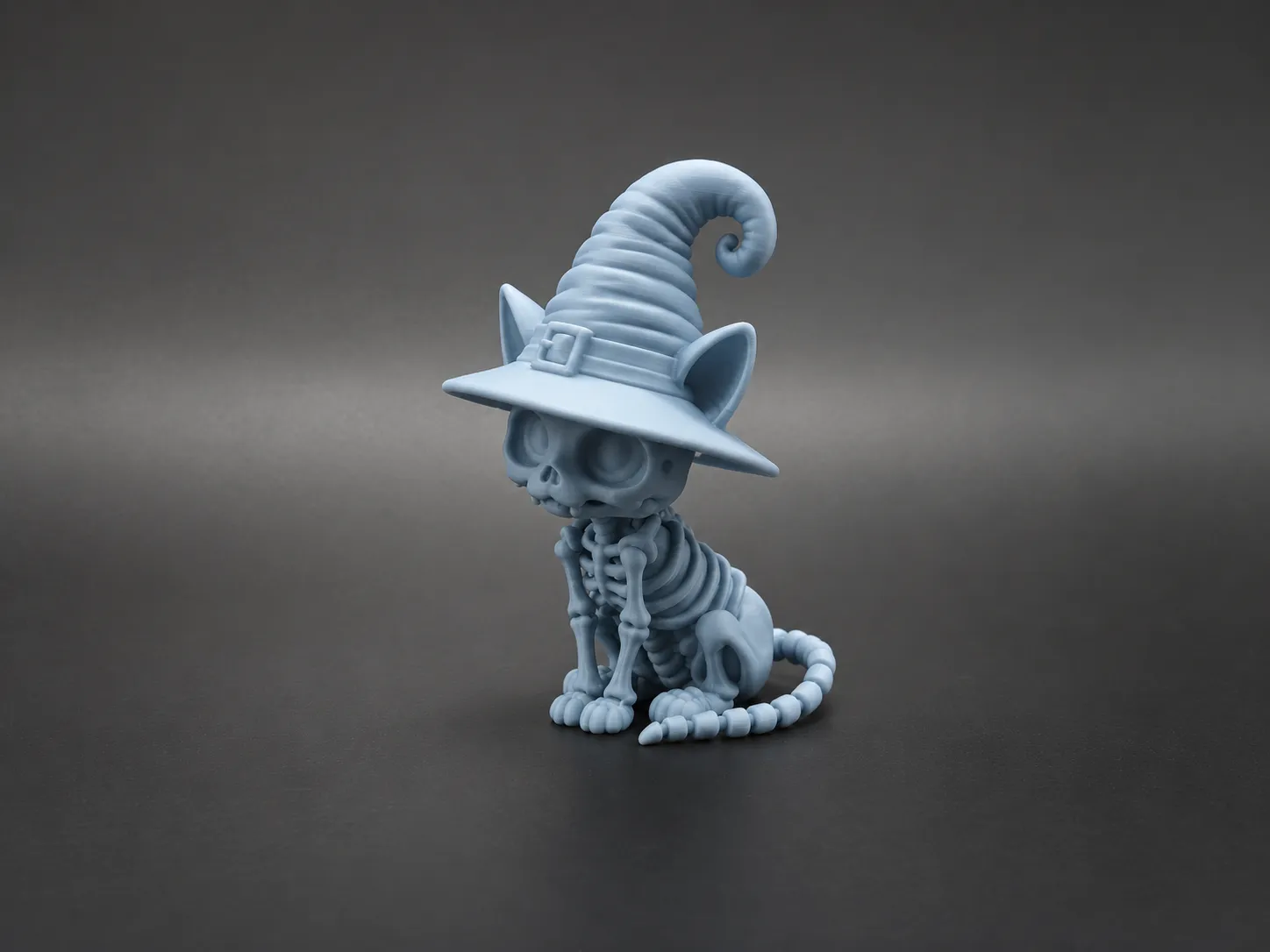 Little Skeleton Models Salem’s Little Familiar – Chibi Skeleton Witch Cat - drakeforge3d ...