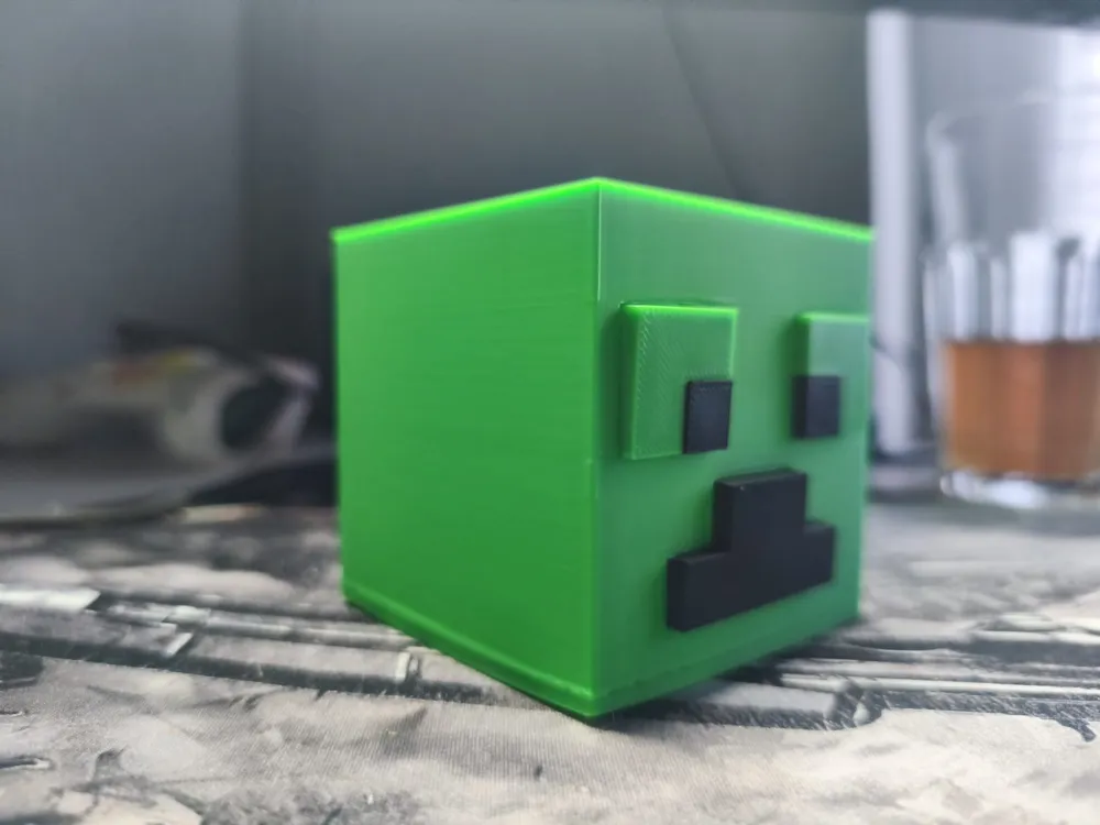Minecraft Rbush Modular Minecraft Creeper Desk Organizer Brush Cup - Free 3D Print ...
