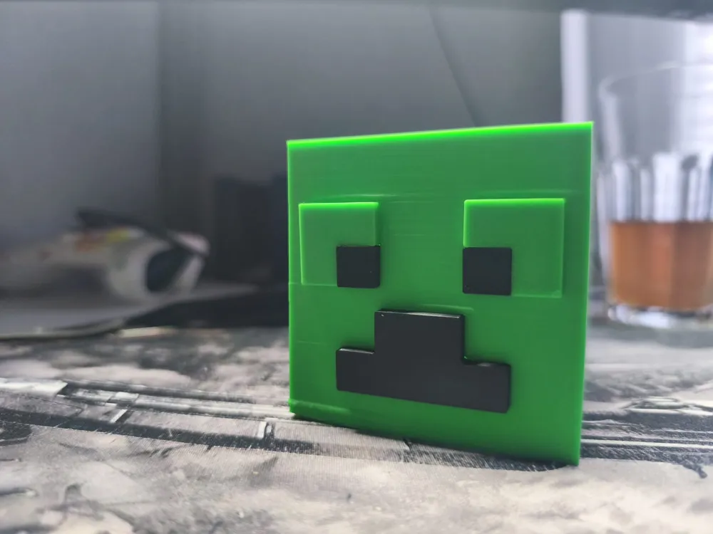 Minecraft Rbush Modular Minecraft Creeper Desk Organizer Brush Cup - Free 3D Print ...