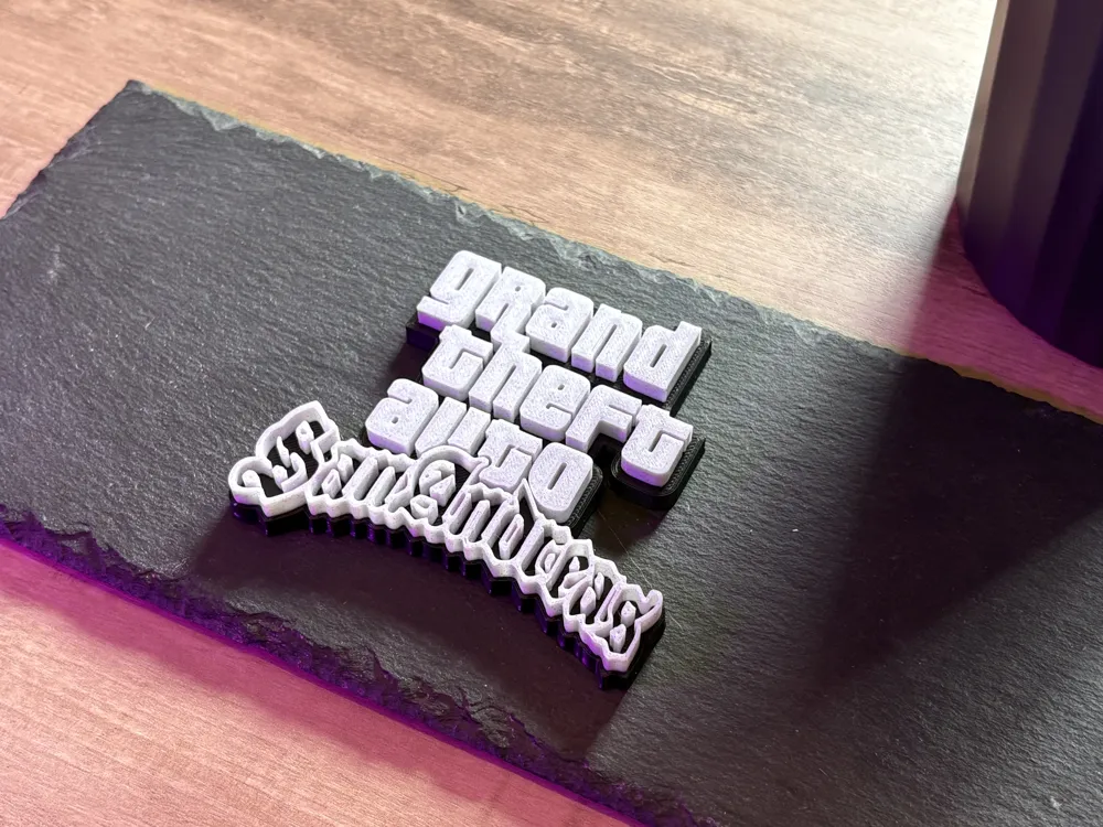 Basic Logo Design Process 3D Grand Theft Auto San Andreas Logo - Free 3D Print Model - MakerWorld