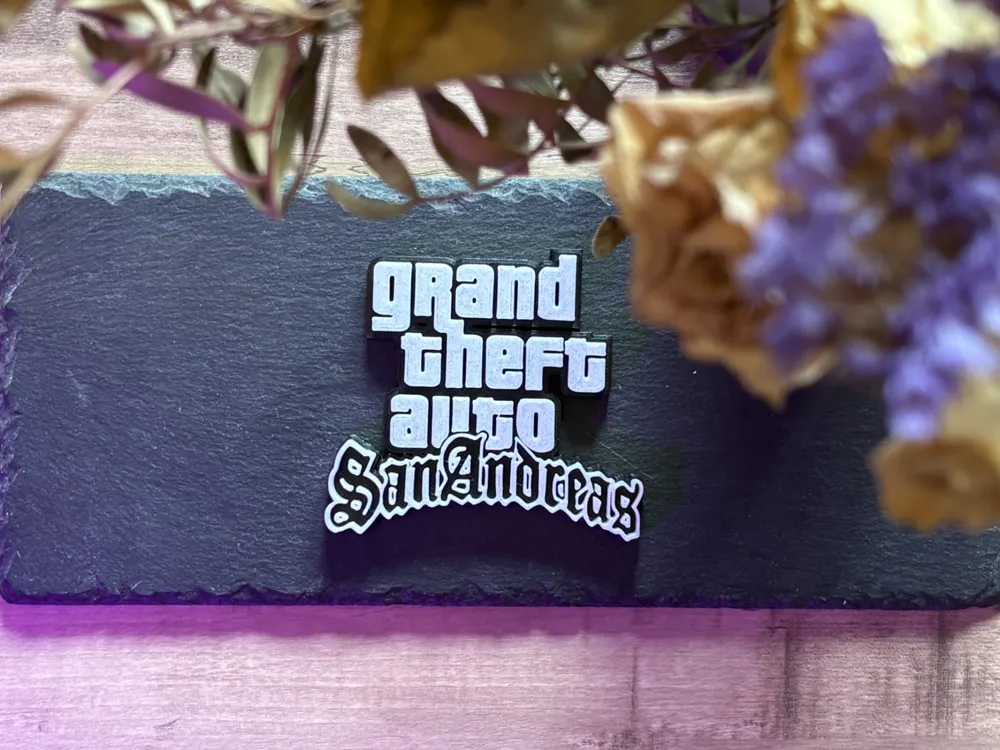 Basic Logo Design Process 3D Grand Theft Auto San Andreas Logo - Free 3D Print Model - MakerWorld