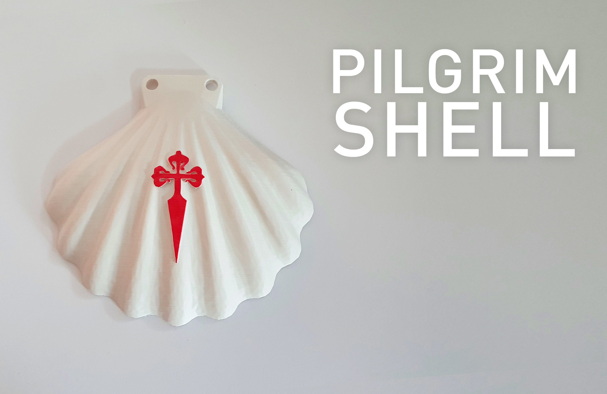 Scallop Shell With Cross 3D model