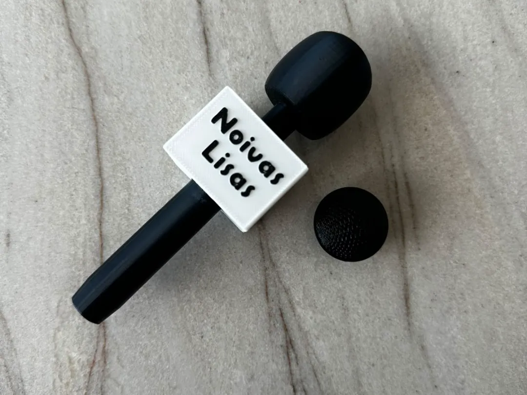 Microphone Texte Éditable - Modèle d'Impression 3D Gratuit - MakerWorld