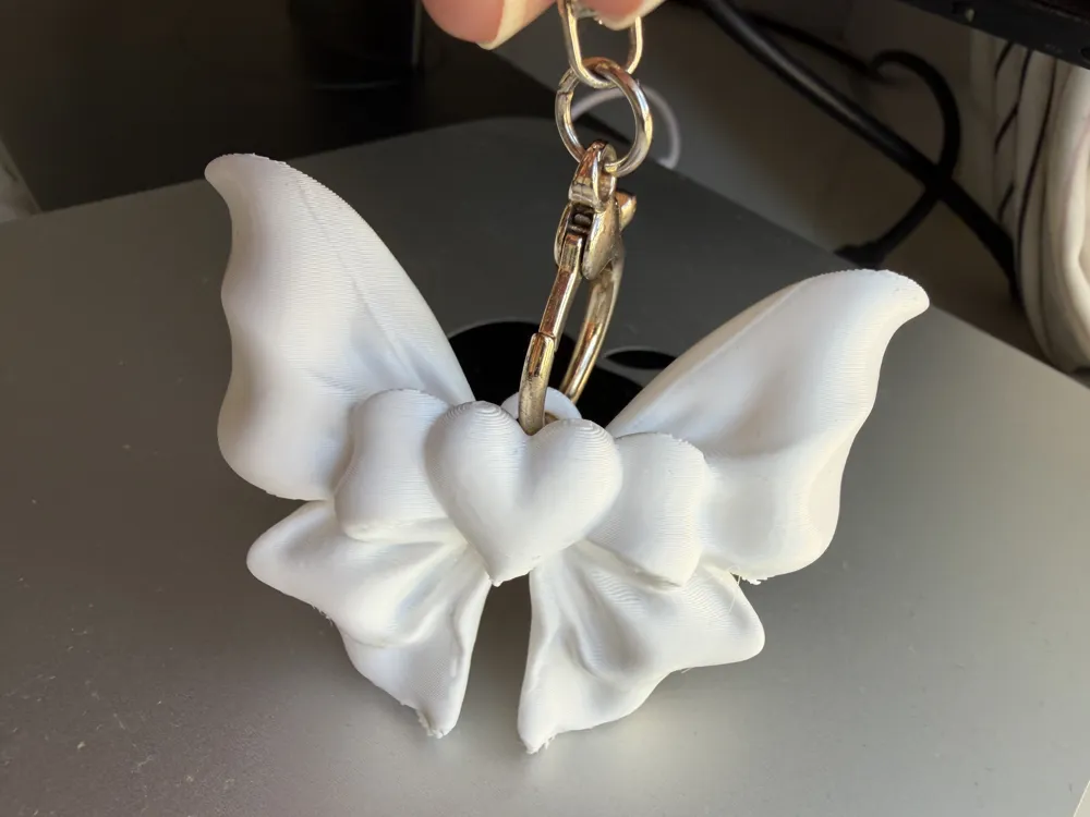Heart Bow Charm - Free 3D Print Model - MakerWorld