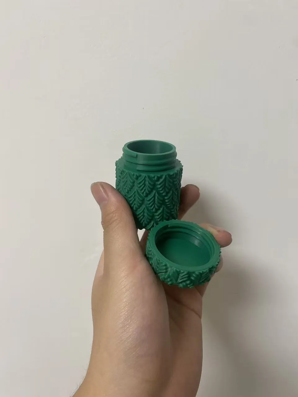 Poetry Layout Model Pine Pattern Treasure Jar (Palm-sized Storage) - Free 3D Print Model ...