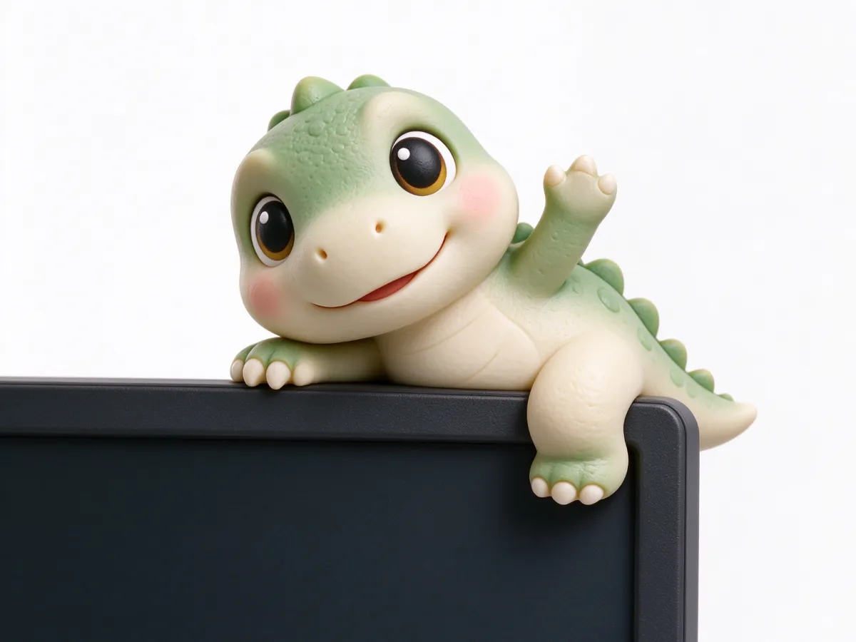 Cute Dinosaur Screen Percher | Monitor Decoration Cute Desktop Item ...