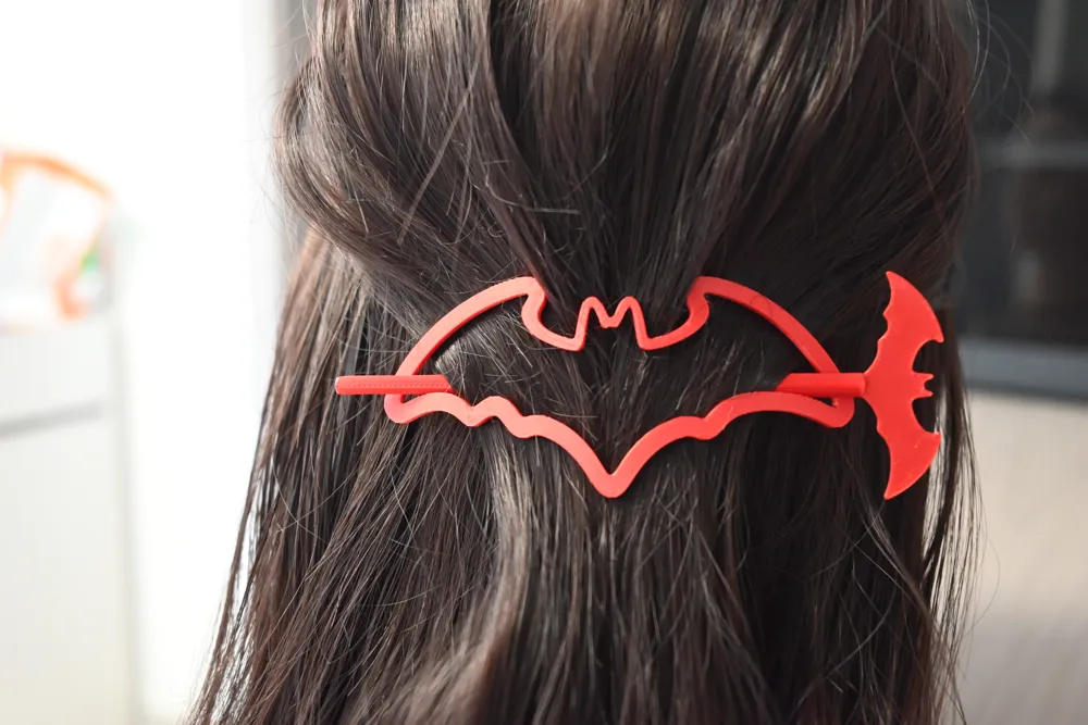 Hollow Bat Hairpin - Free 3D Print Model - MakerWorld
