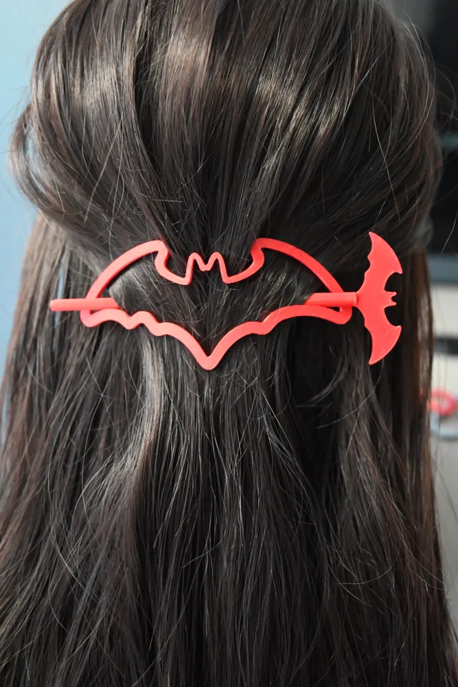 Hollow Bat Hairpin - Free 3D Print Model - MakerWorld