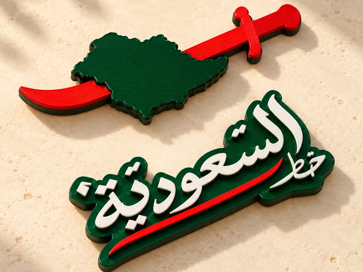 السعودية خط أحمر | Saudi Arabia Red Line - Free 3D Print Model - MakerWorld