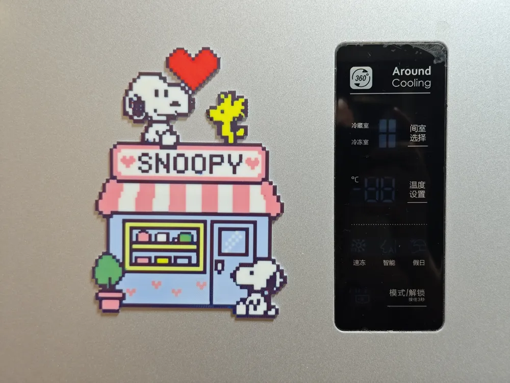 【Fridge Magnet】Snoopy Dessert Shop · Pixel Bead Style Four Color ...