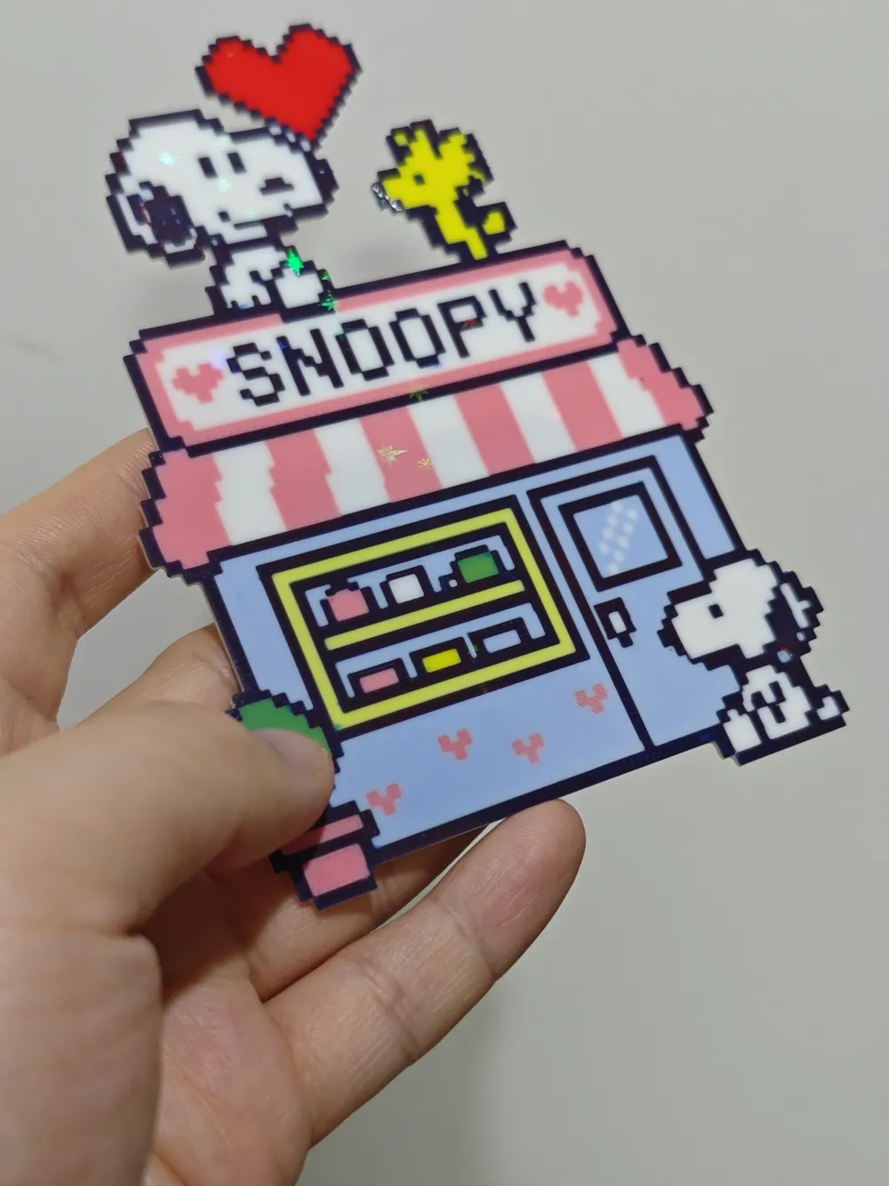 【Fridge Magnet】Snoopy Dessert Shop · Pixel Bead Style Four Color ...