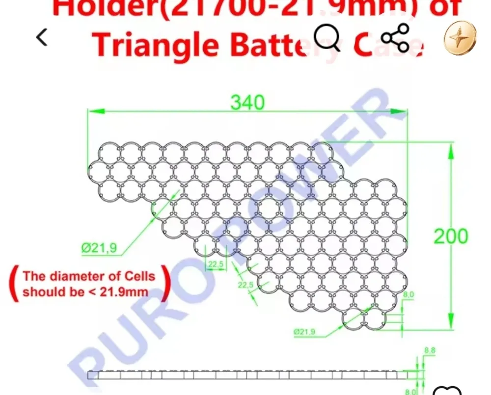 Support triangulaire 21700 - Modèle d'Impression 3D Gratuit - MakerWorld