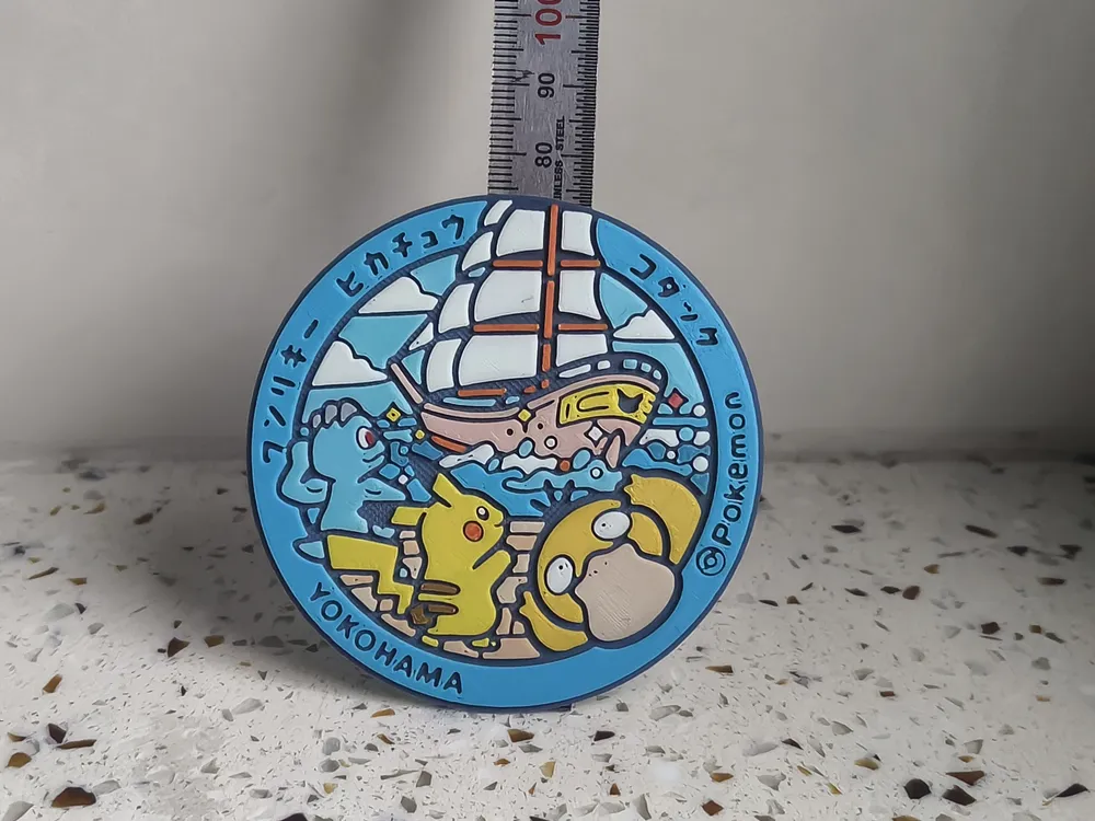 Pikachu Modelo Pokémon — Pikachu & Machop & Psyduck - Modelo gratuito para impressão ...