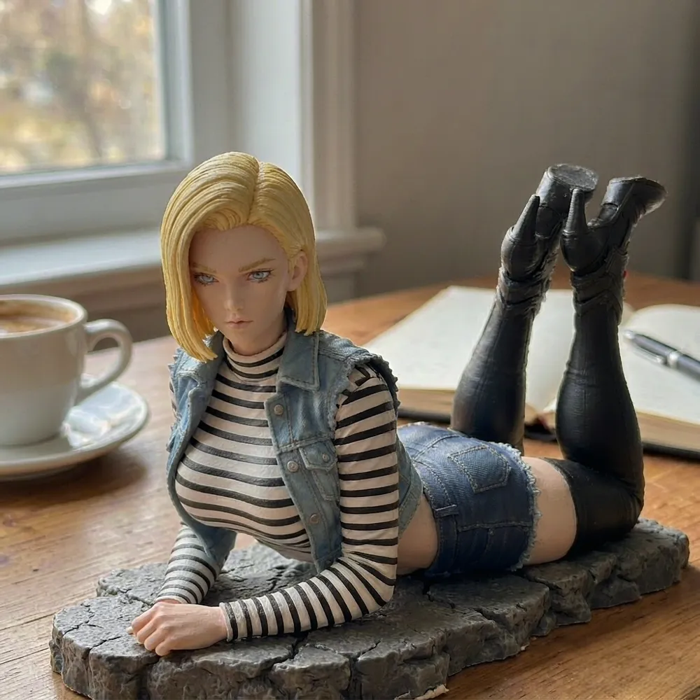 Suporte de celular Android 18 de Dragon Ball - Modelo gratuito para ...