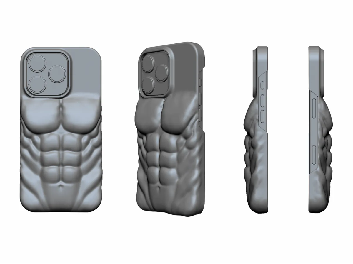 Ab muscle phone case - Free 3D Print Model - MakerWorld