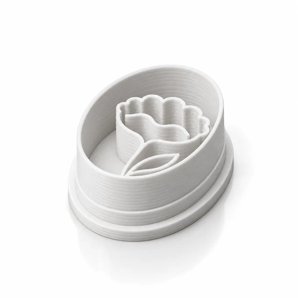 Flower Cameo Polymer Clay Cutter - Free 3D Print Model - MakerWorld