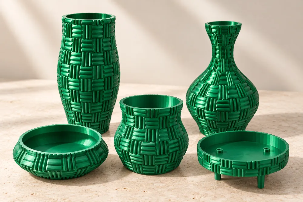 Neck Less Rim Vaze Gourd Vase – 25 Textures, No Supports - Free 3D Print Model ...
