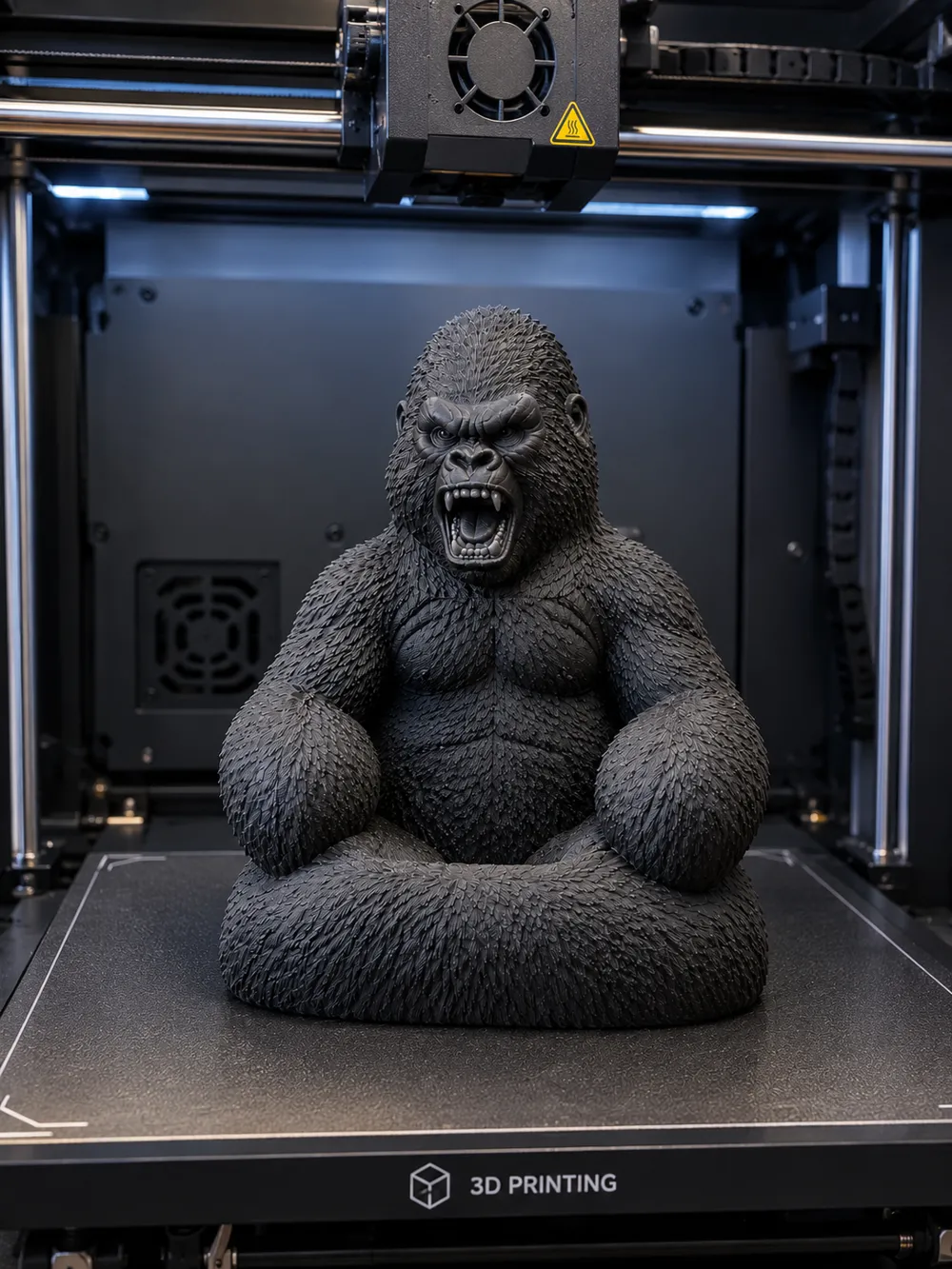 Roaring Gorilla Headphone + Phone Accessory Stand - Free 3D Print Model ...