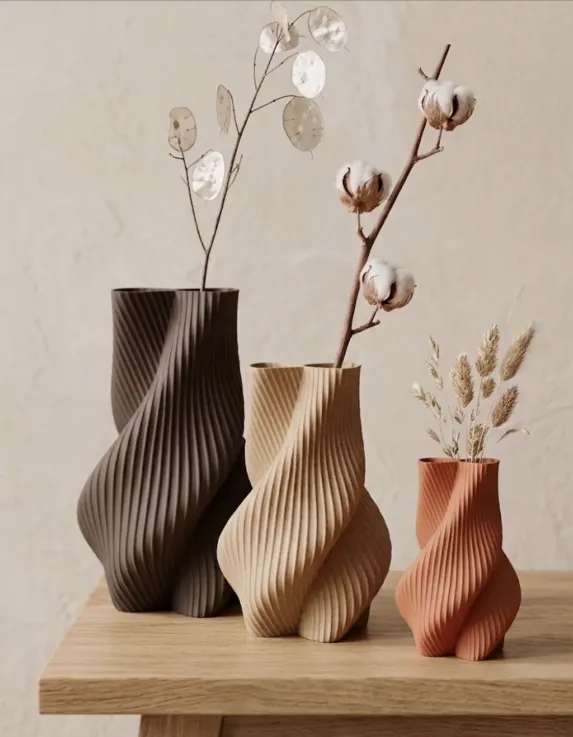 Japandi Vase Yorisou - Spiral Vase - Free 3D Print Model - MakerWorld