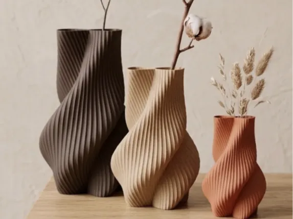 Japandi Vase Yorisou - Spiral Vase - Free 3D Print Model - MakerWorld