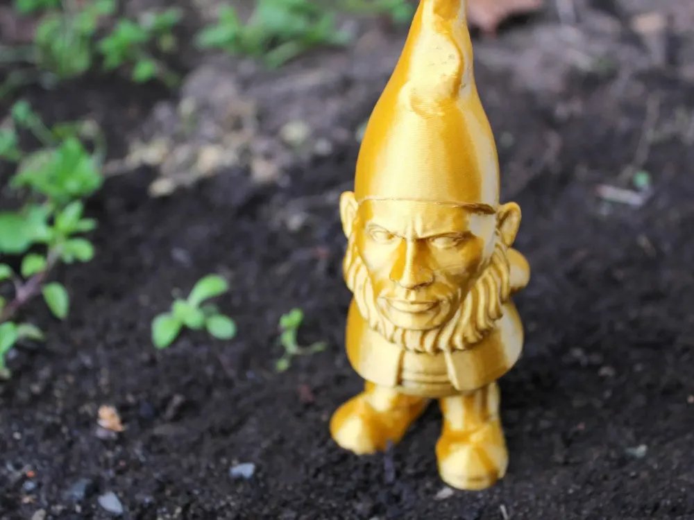 the rock garden gnome - Free 3D Print Model - MakerWorld