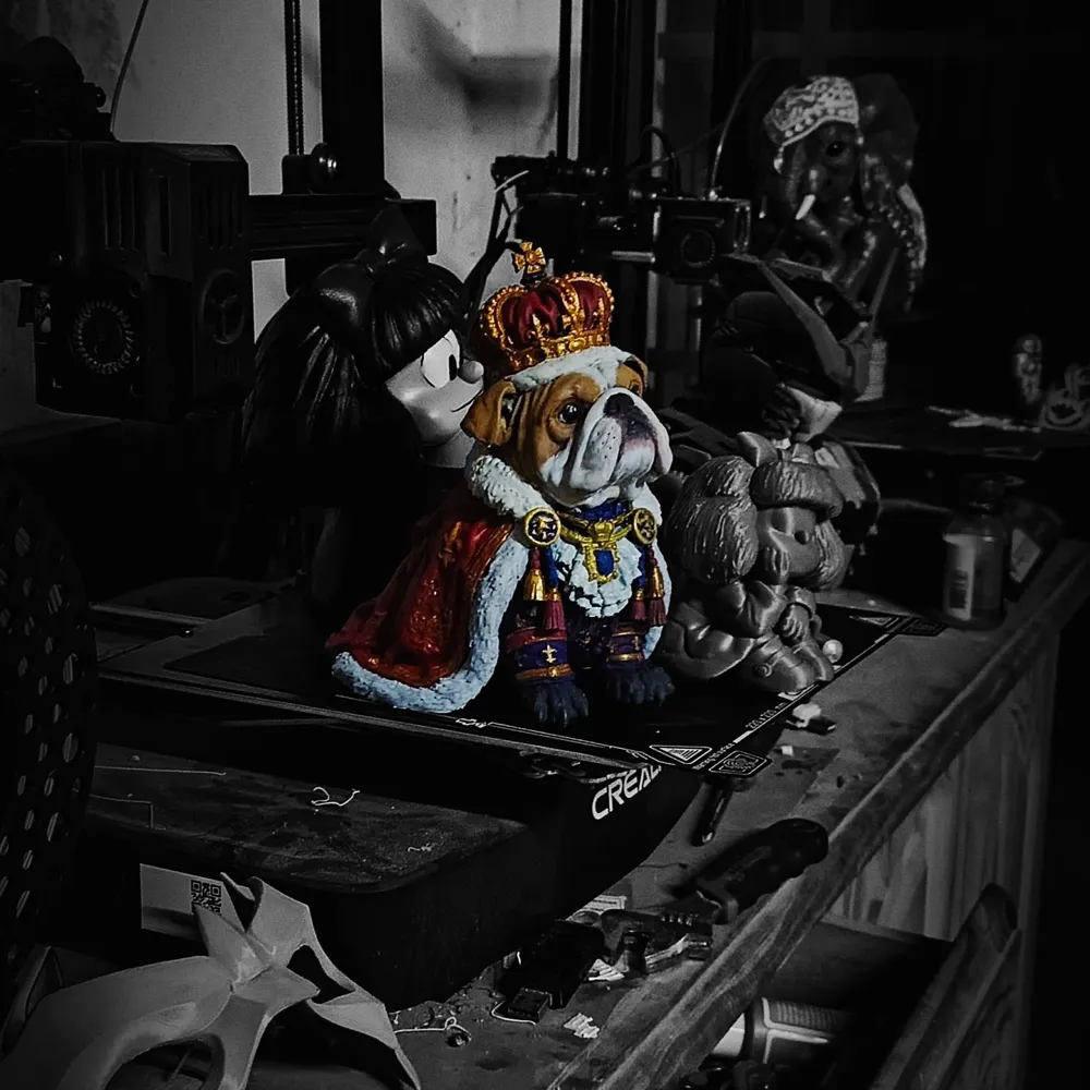 Bulldog King - Free 3D Print Model - MakerWorld