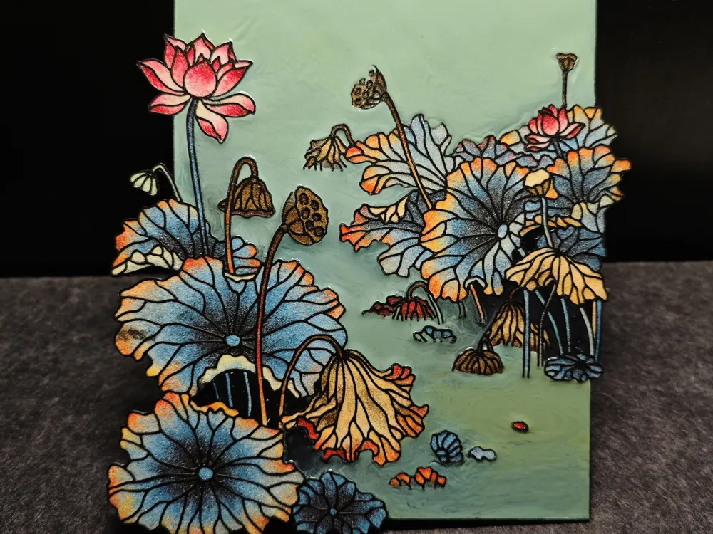 Filigree Doorplate - 'Lotus Prelude' - Free 3D Print Model - MakerWorld