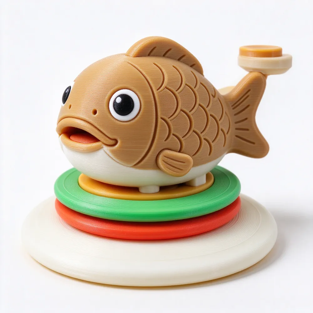 Wooden Fish Shaped Disc Launcher - Free 3D Print Model - MakerWorld
