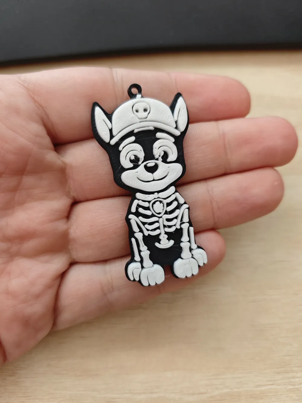 Little Skeleton Models Skeleton Rocky Halloween Keychain | Paw Patrol - Free 3D Print Model ...