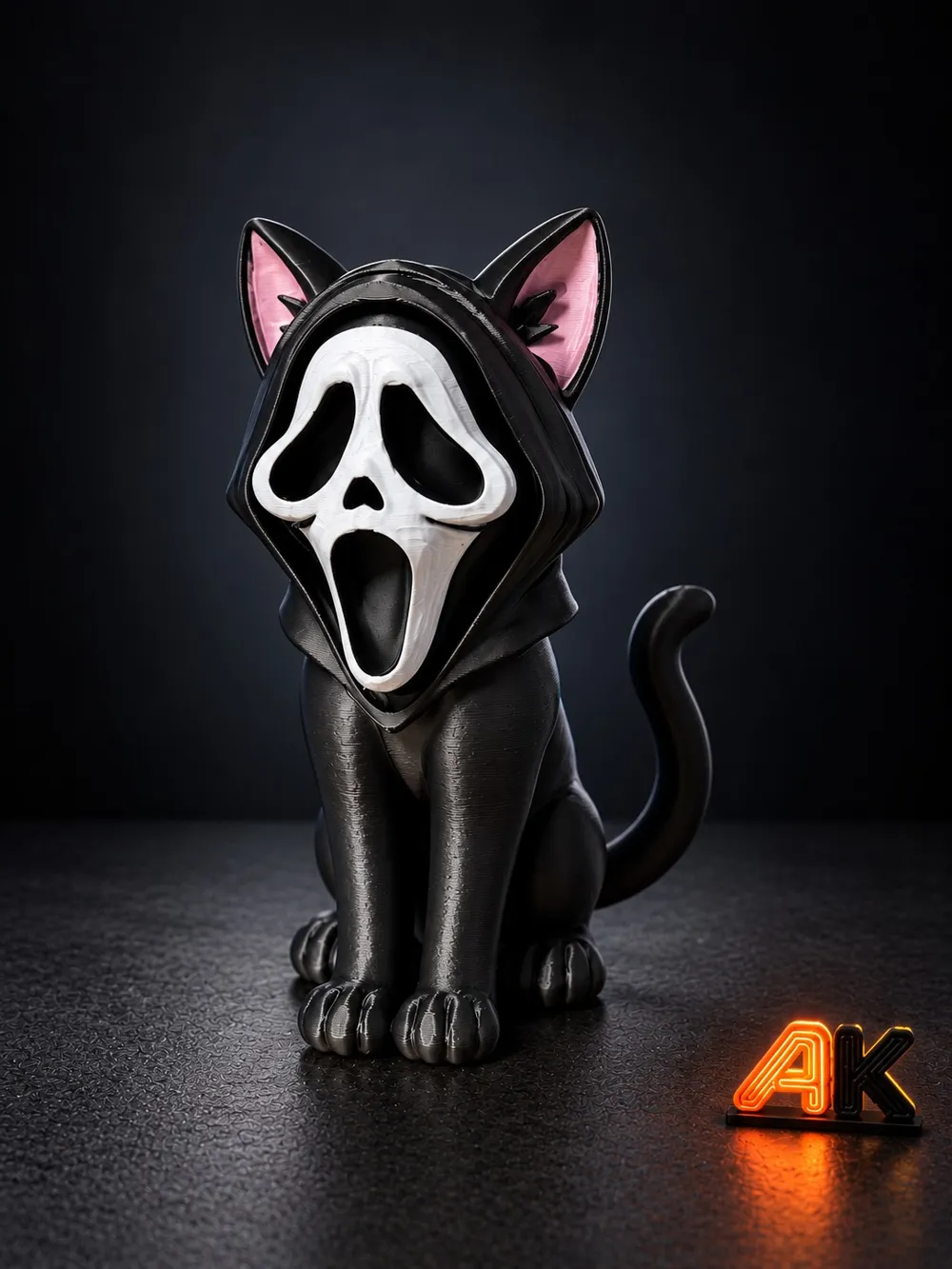 Screaming Hand Coloring Ghostface Cat - Free 3D Print Model - MakerWorld