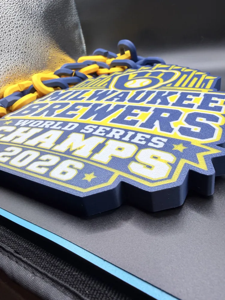 2026 World Series Champion Milwaukee Brewers - Free 3D Print Model ...