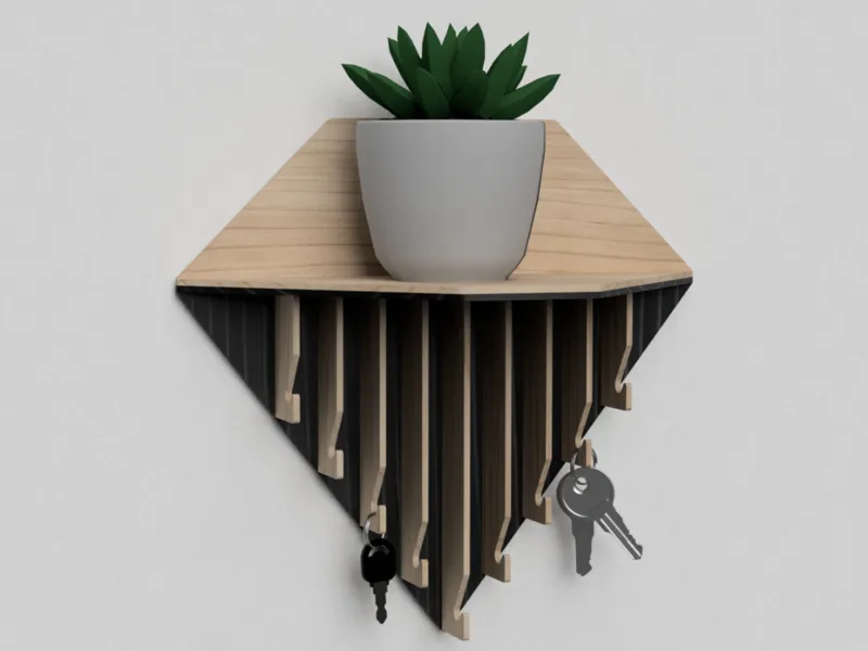 Diamond Key Holder Entryway Organizer 