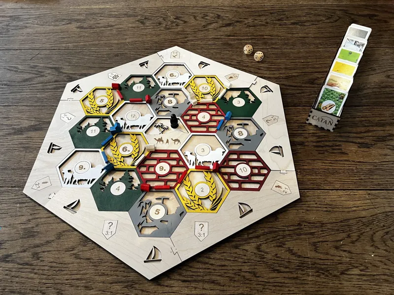 Settlers of Catan board lasercut files