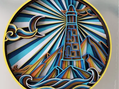 Layered Lighthouse Mandala