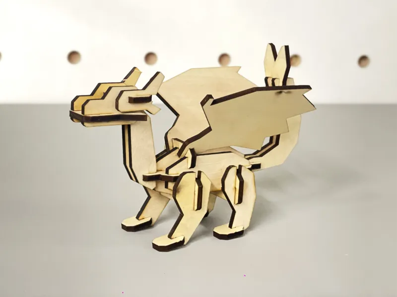 Western Dragon - Wooden Model Kit