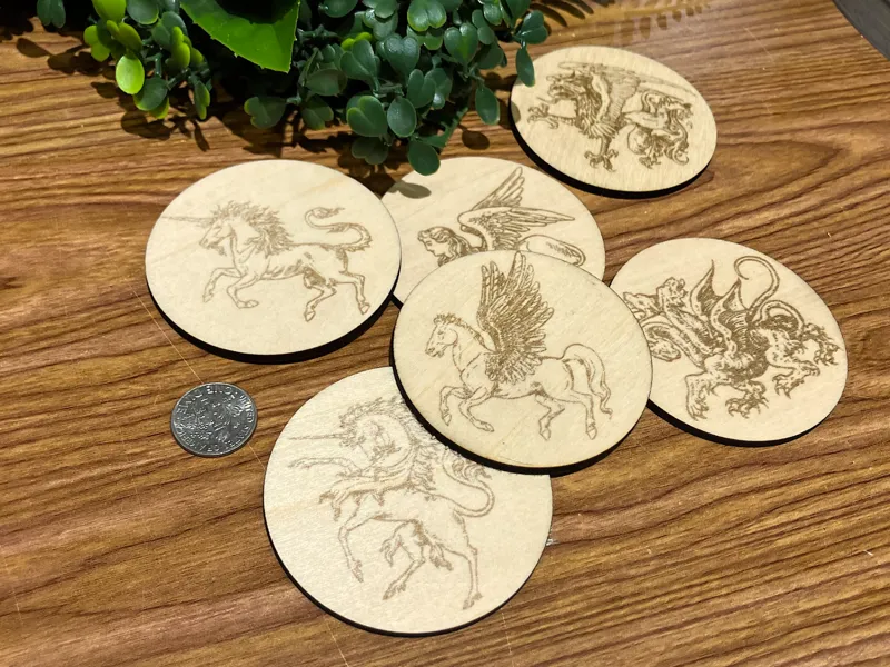 Mythical Creature Geocache Coins