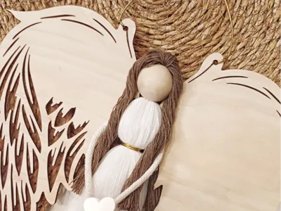 Angel Macrame Wings for personalization