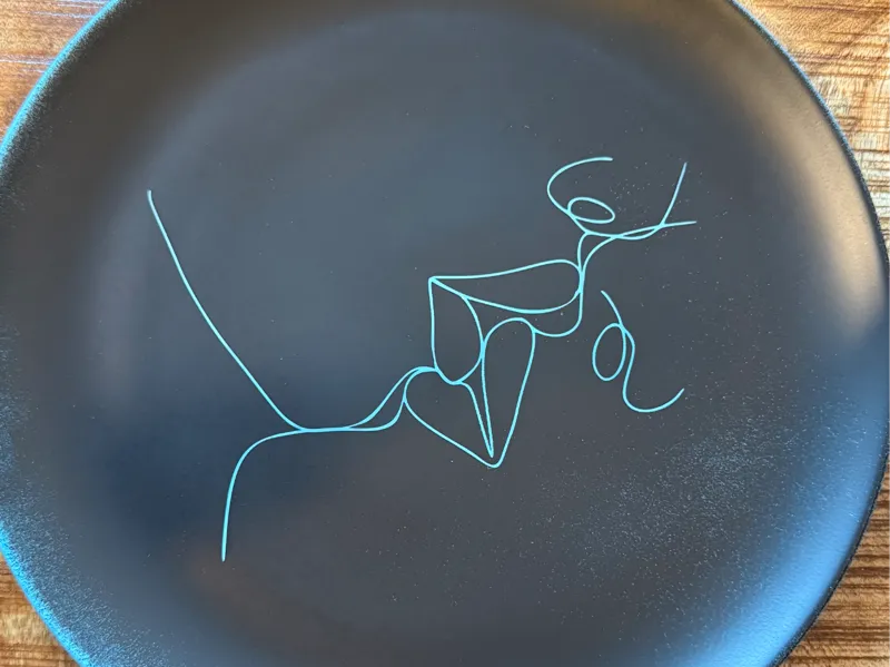Kissing Line art - Ikea 365 plate engraving 