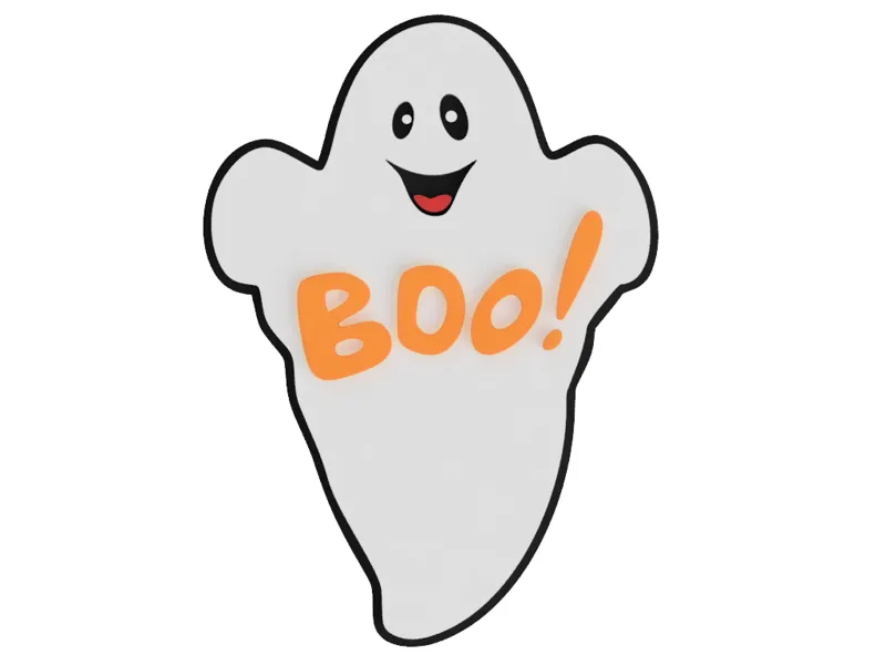 Halloween Boo Ghost Sign