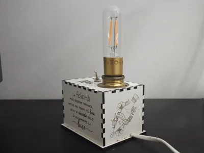 Harry Potter Lamp on white FDM