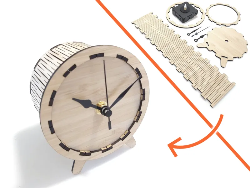 Laser Cut Minimal Clock