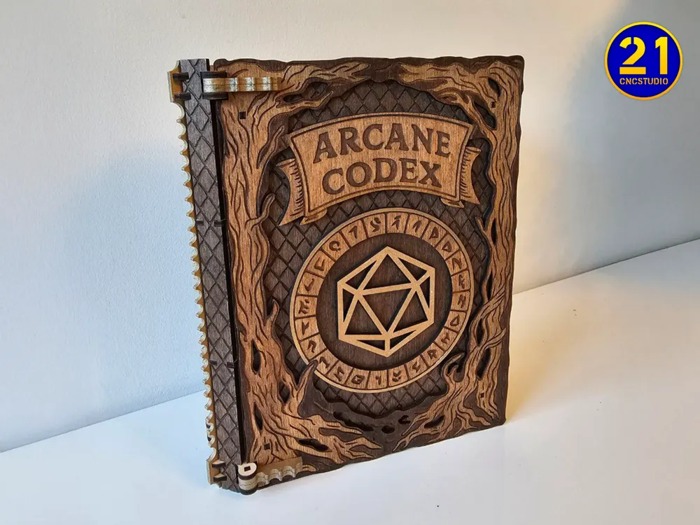 Arcane Codex – Spellbook Box for Magic Relics by 21CNCStudio